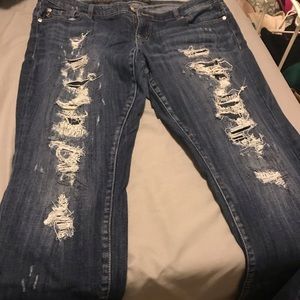 Torrid distressed jeans size 16R